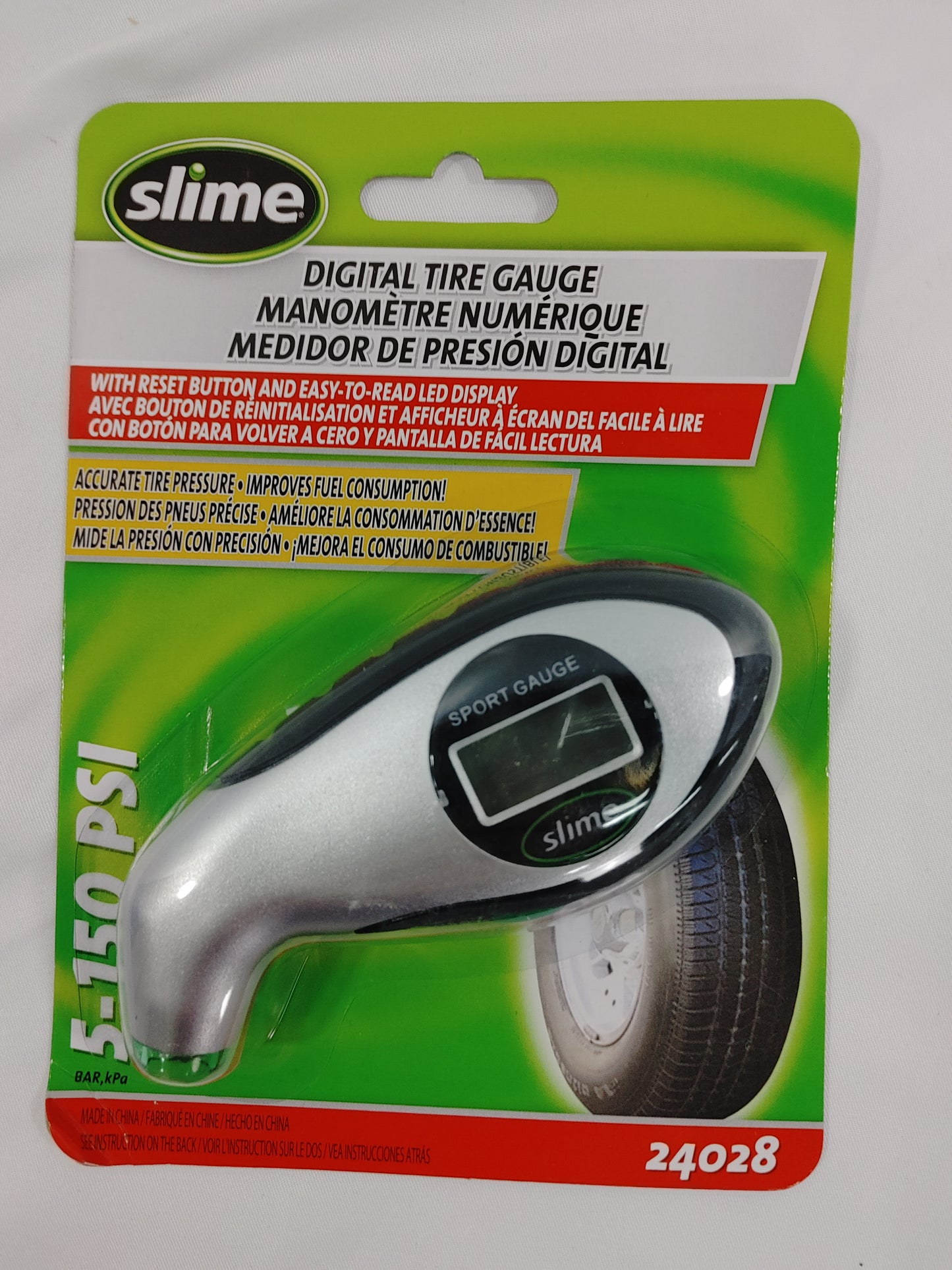 5-150 PSI digital tire gauge